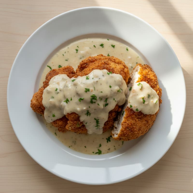 Buttermilk Fried Chicken with Creamy Gravy