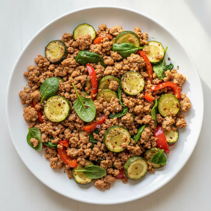 Savory Ground Turkey Skillet