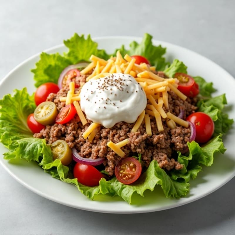 Protein-Packed Lean Ground Beef Big Mac Salad