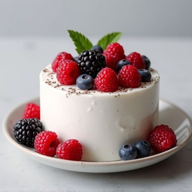 Greek Yogurt Protein Mousse with Berries