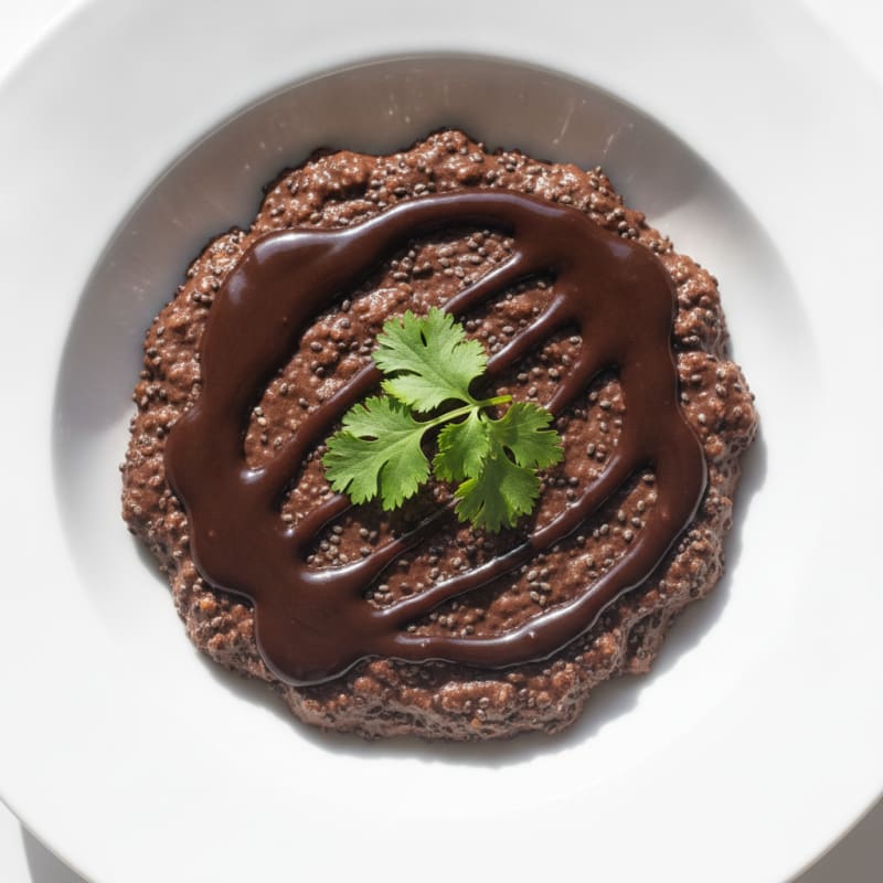 Silky Chocolate Protein Pudding with Chia Seeds