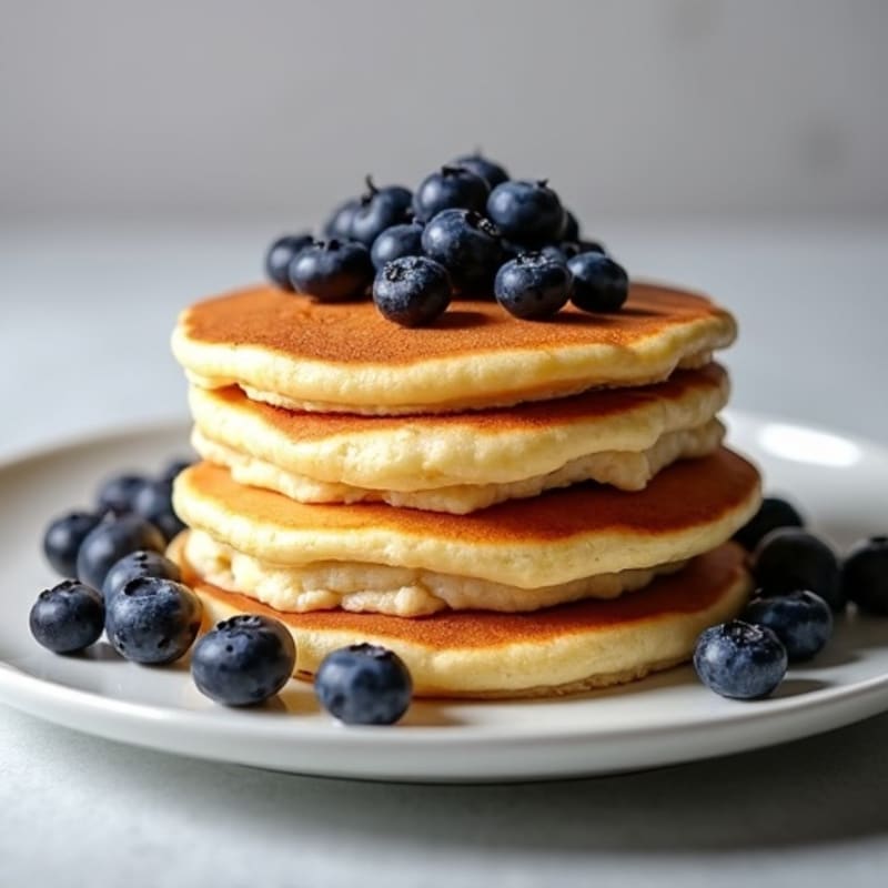 Fluffy High-Protein Berry Pancakes