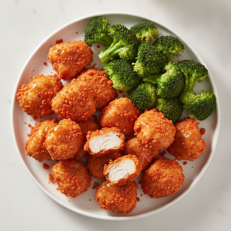 Flamin' Hot Cheeto-Crusted Chicken Bites