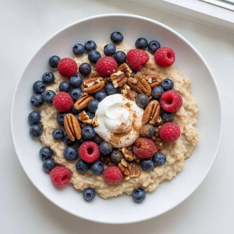 Berry Pecan Oatmeal Bowl