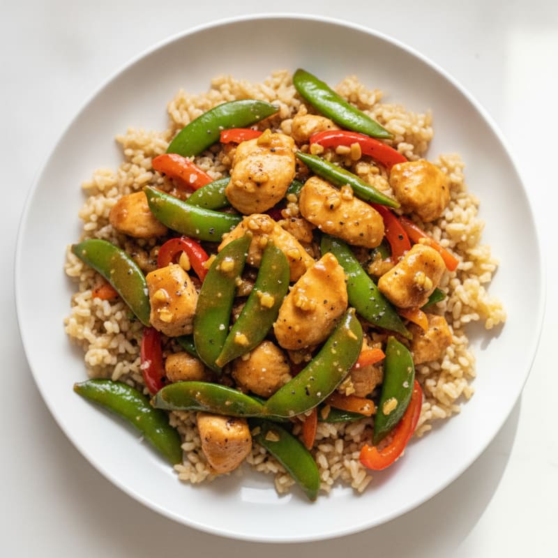 Chicken Stir-Fry with Snap Peas