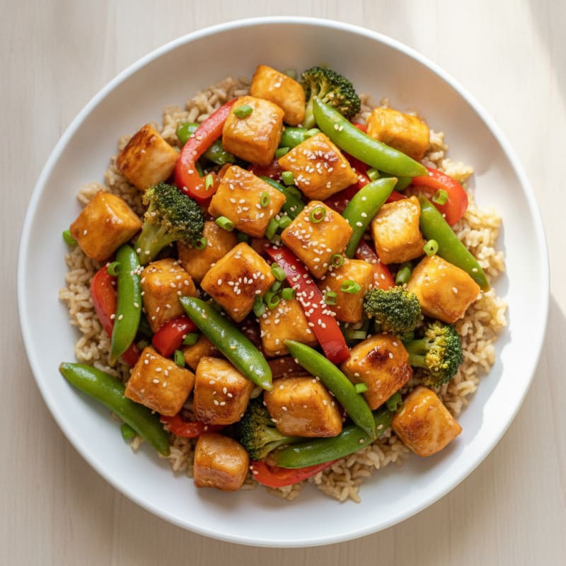 Orange Glazed Chicken Stir-Fry