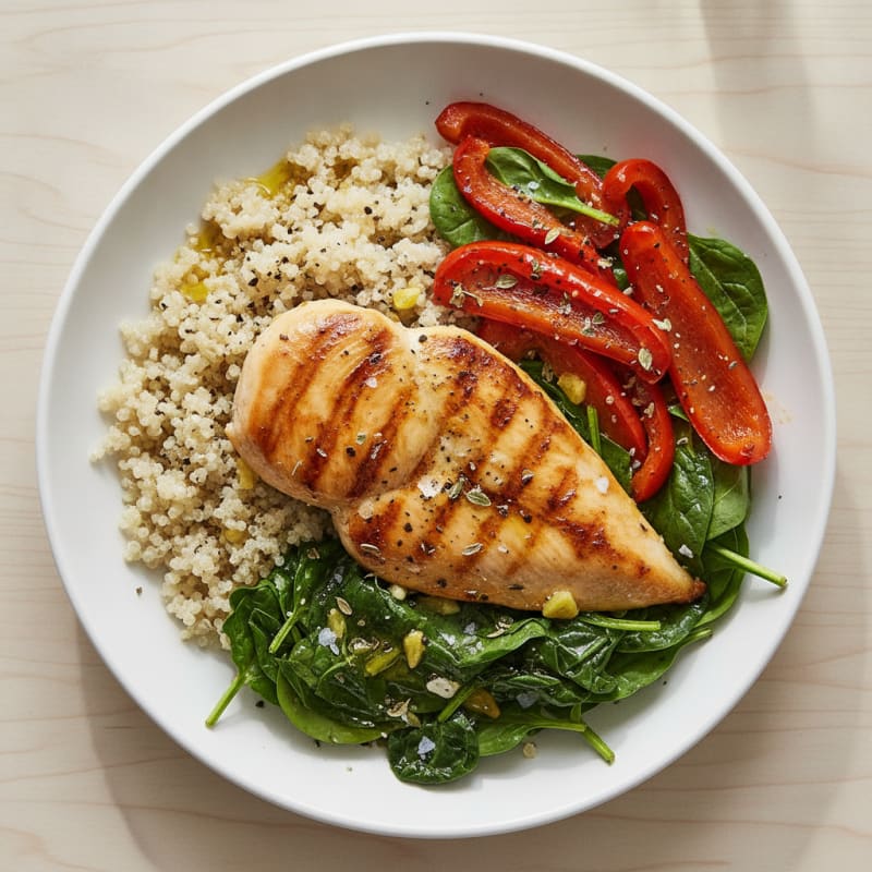 Pan-Seared Chicken with Roasted Red Peppers