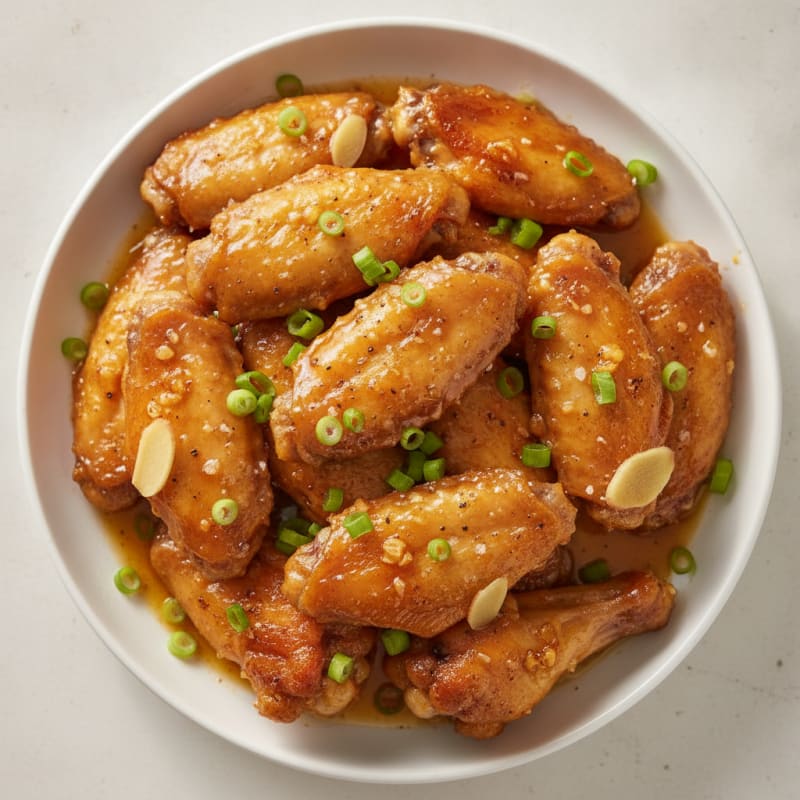 Honey-Garlic Glazed Chicken Wings