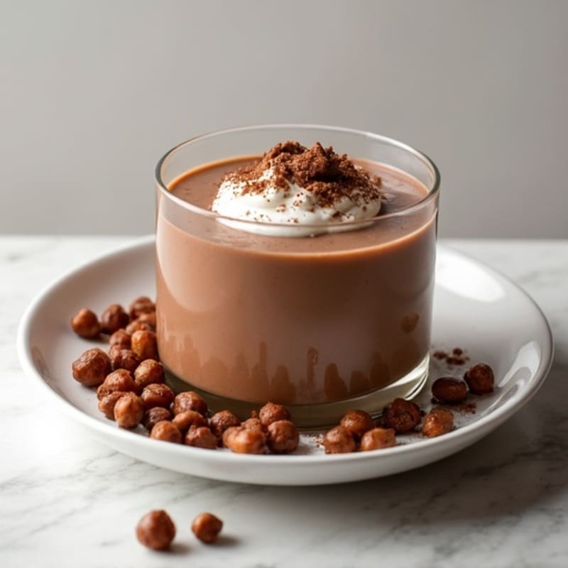 Silky Chocolate Protein Pudding with Chickpeas