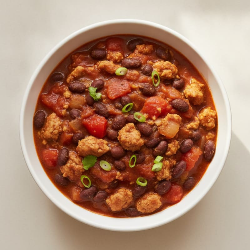 Ground Chicken and Black Bean Chili