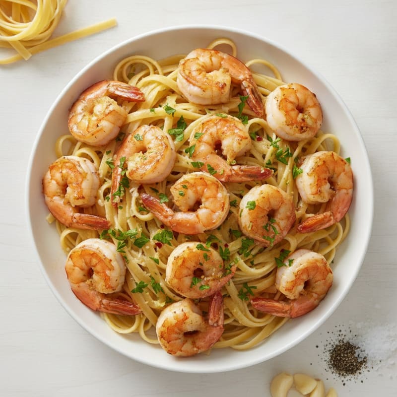 Garlic Shrimp Scampi with Linguine