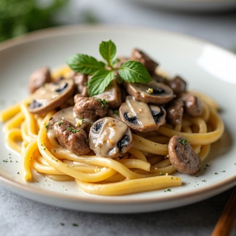 Creamy Lean Beef and Mushroom Stroganoff