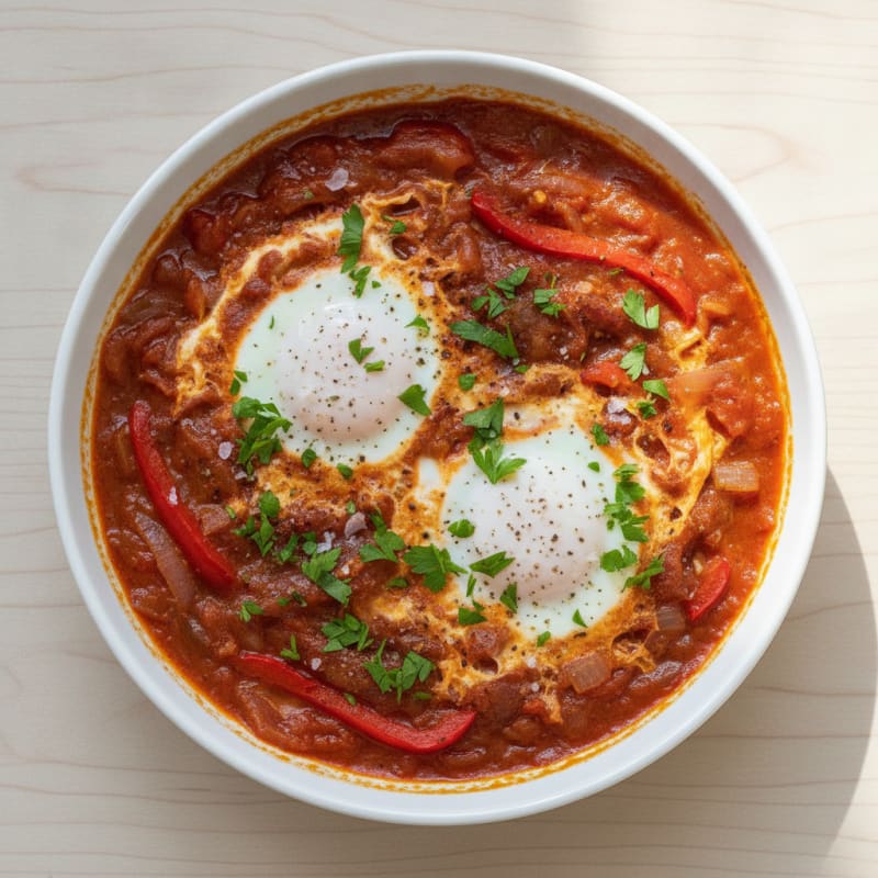 Spiced Tomato and Pepper Shakshuka