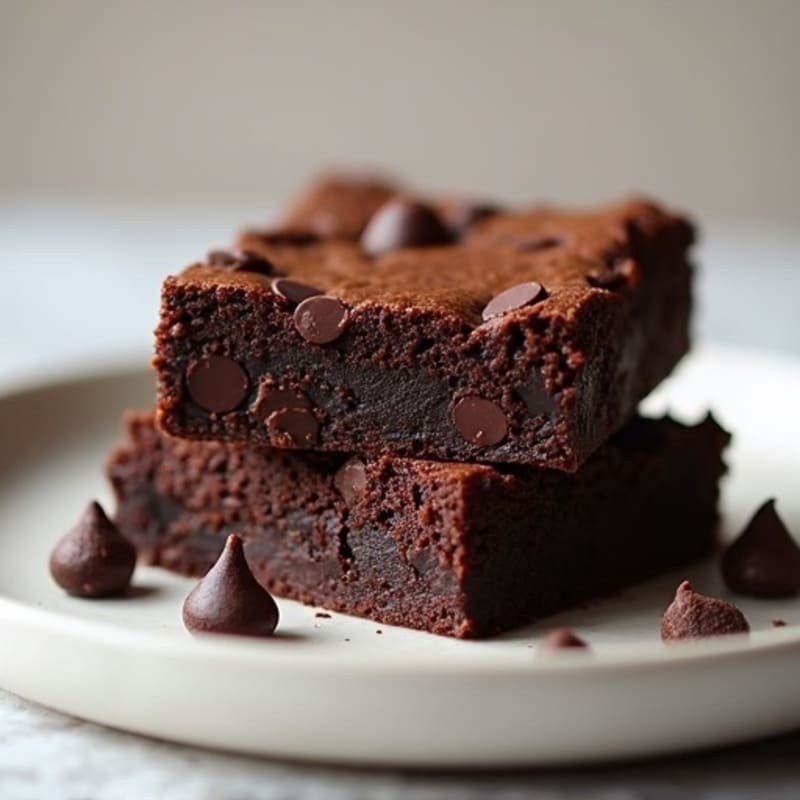 Fudgy Dark Chocolate Protein Brownie