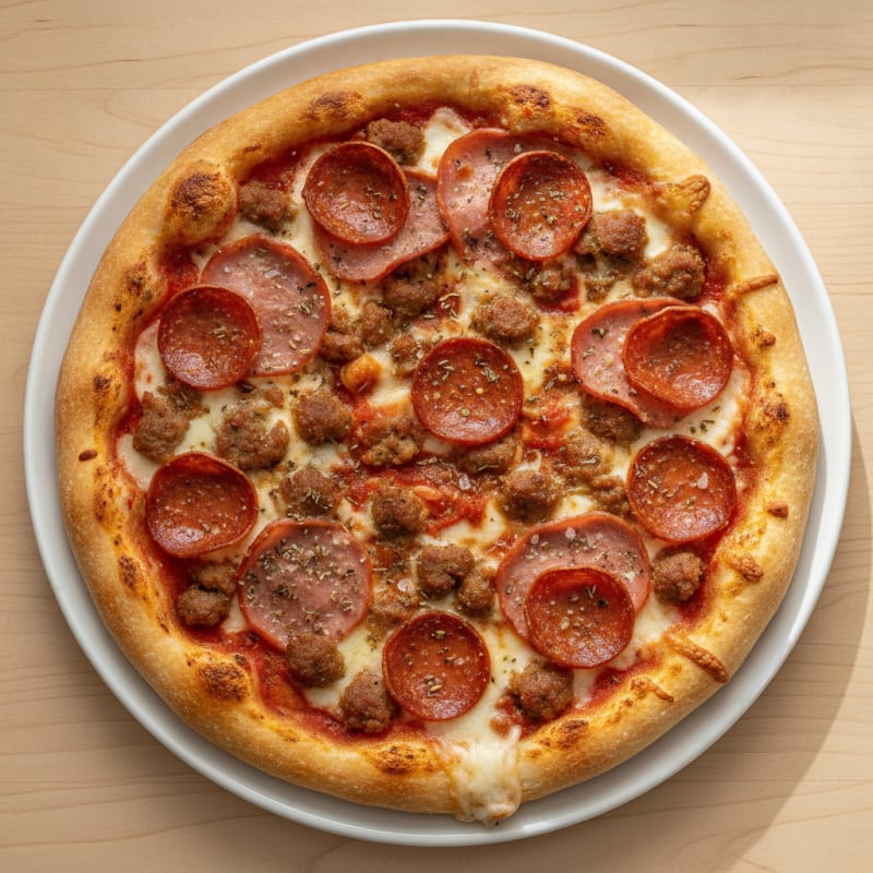 Stuffed Crust Meat Lovers Pizza