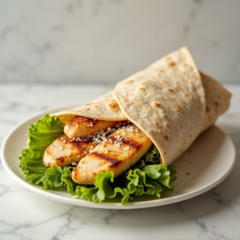 Creamy Caesar Grilled Chicken Wrap
