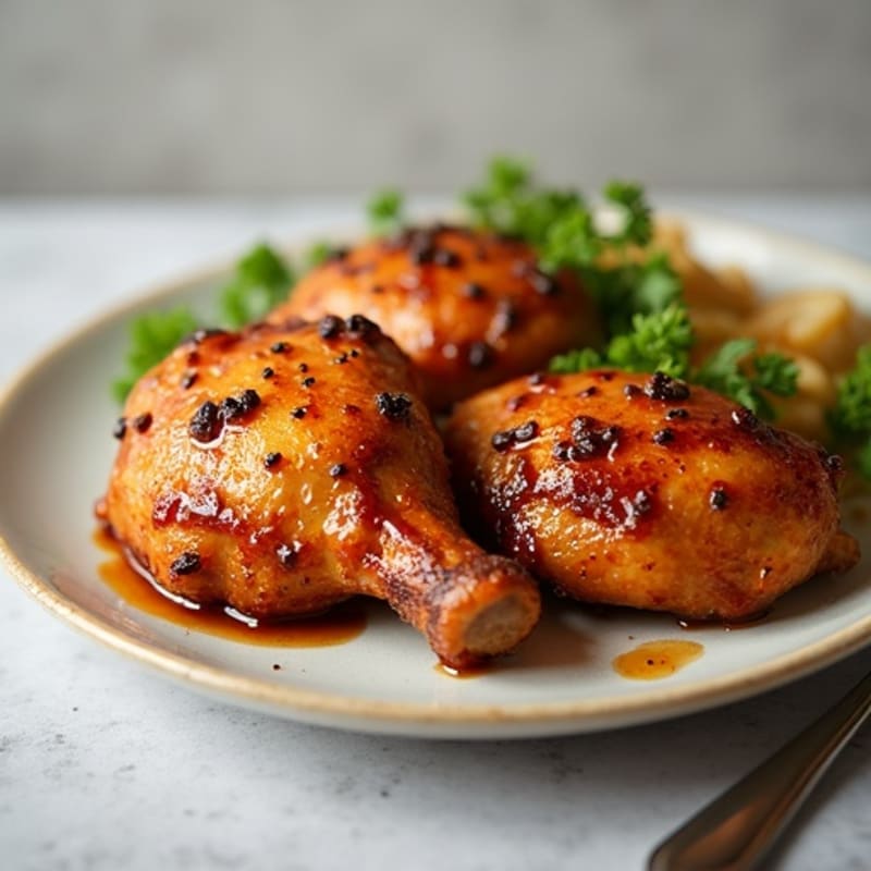 Crispy Baked Honey-Garlic Chicken Thighs
