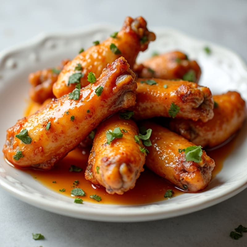 Crispy Baked Honey-Garlic Chicken Wings