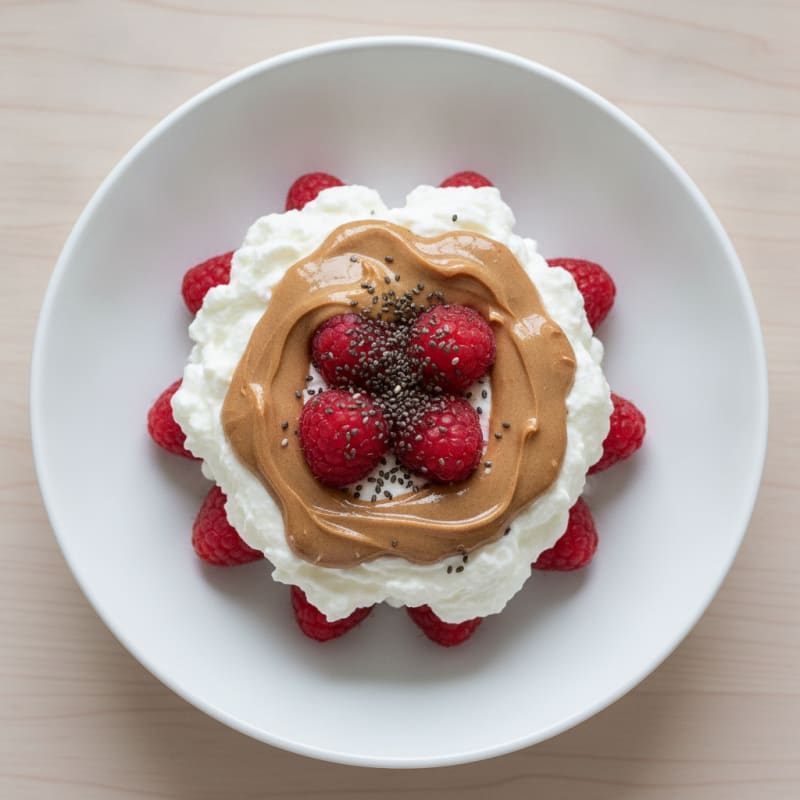 Creamy Greek Yogurt Protein Parfait with Mixed Berries and Almond Butter