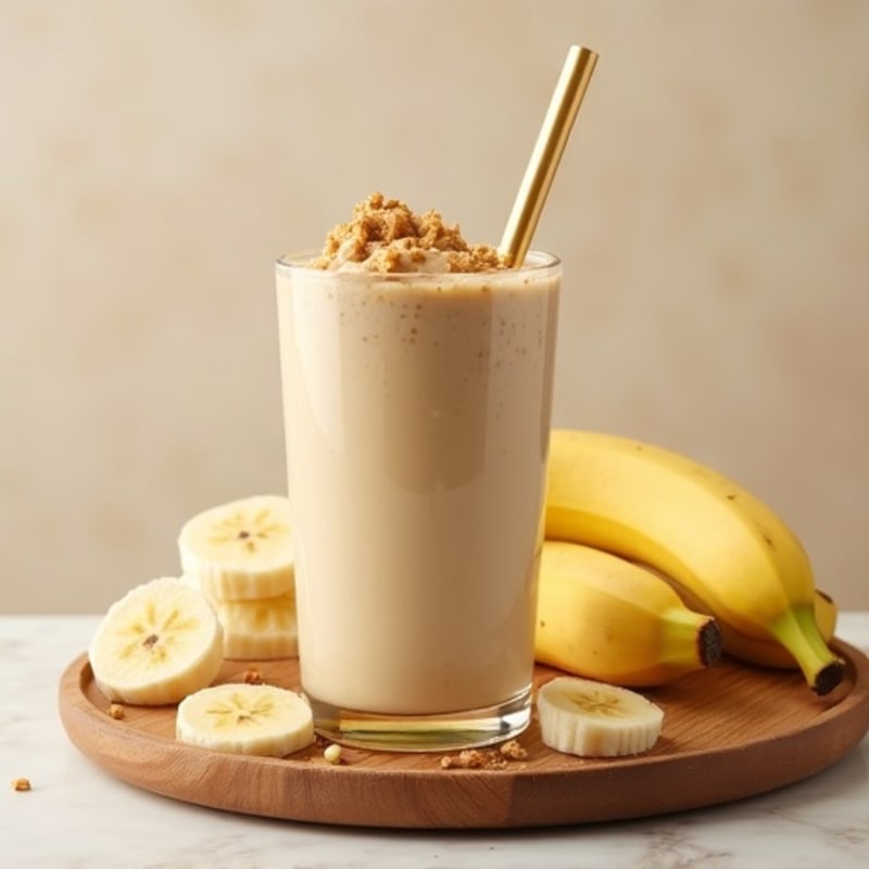 Creamy Peanut Butter Banana Protein Smoothie