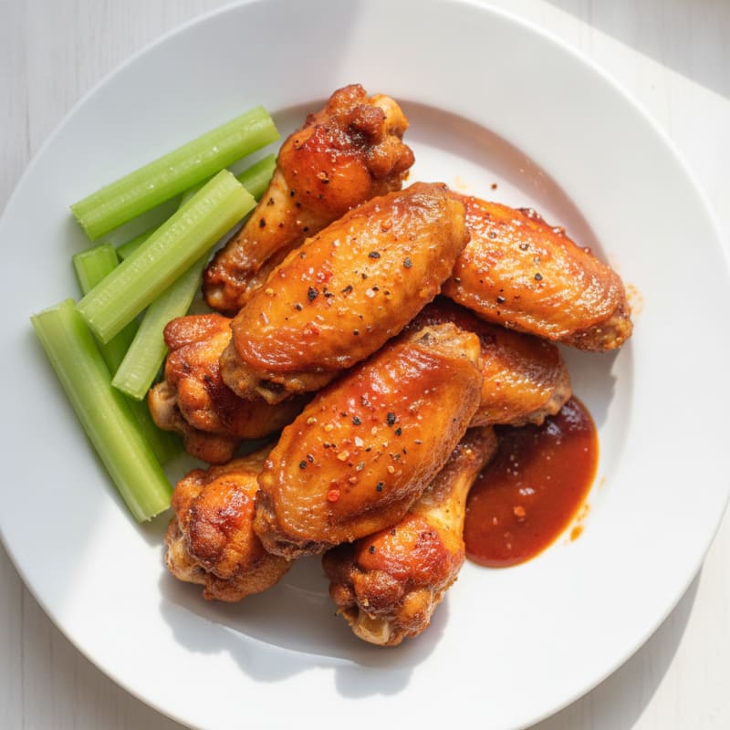 Spicy BBQ Baked Chicken Wings
