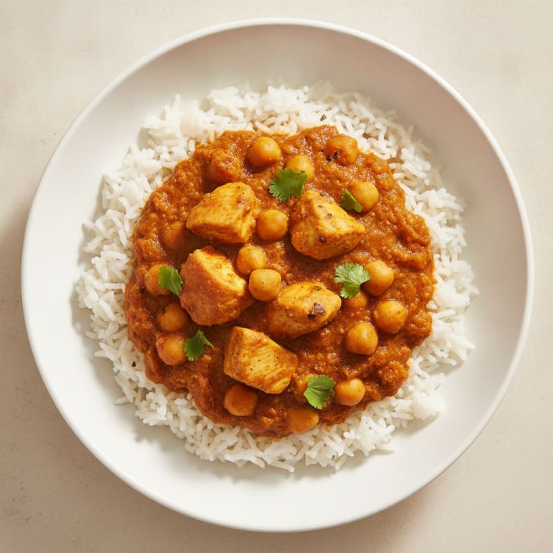Hearty Chickpea and Chicken Masala