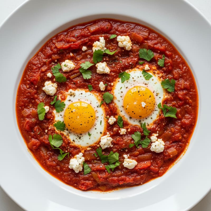 Authentic Shakshuka with Feta and Herbs