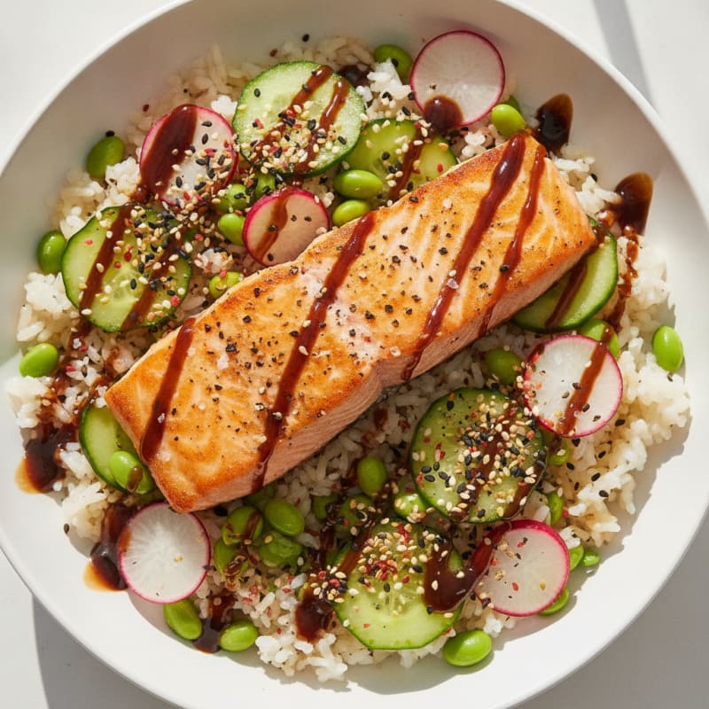 Salmon Sushi Rice Bowl