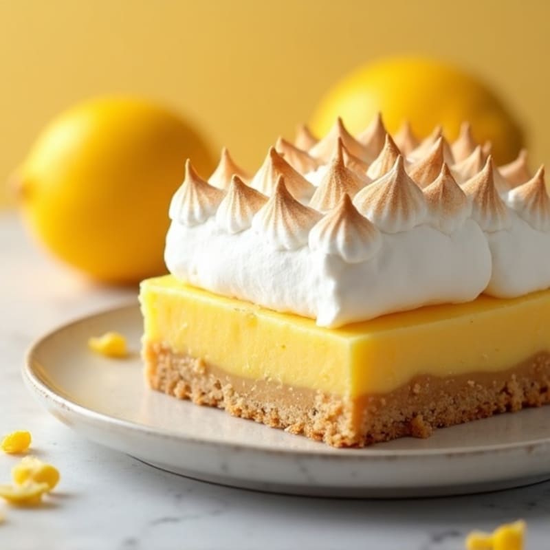 Fresh Lemon Curd Pie with Crispy Meringue Top