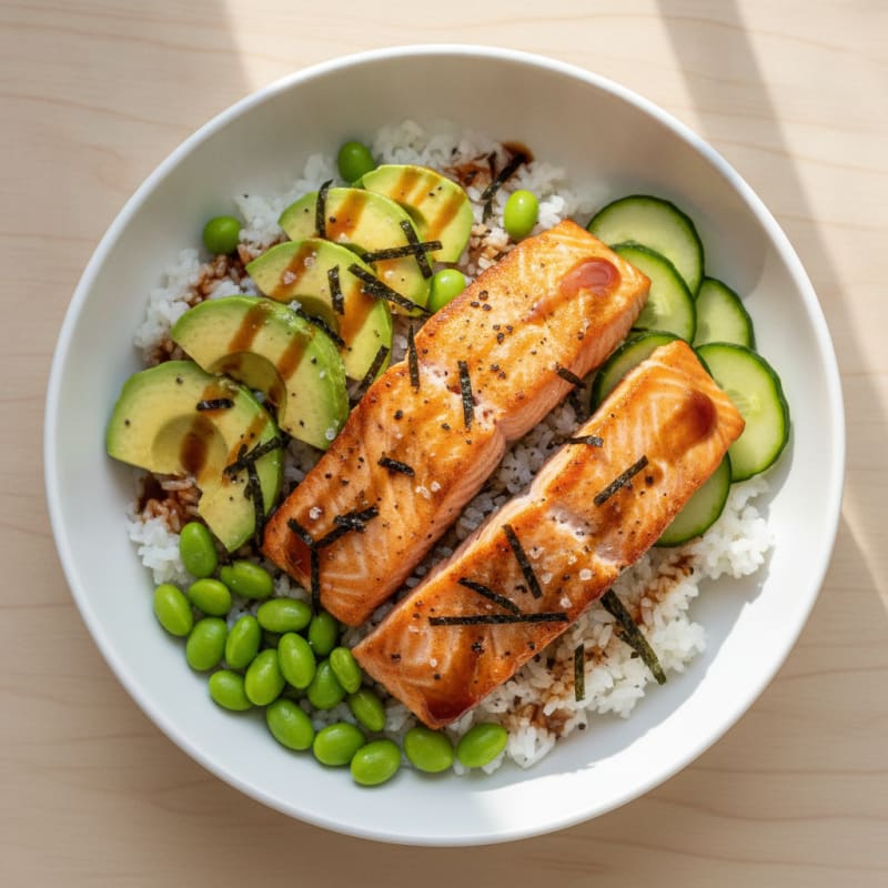 Salmon Sushi Rice Bowl