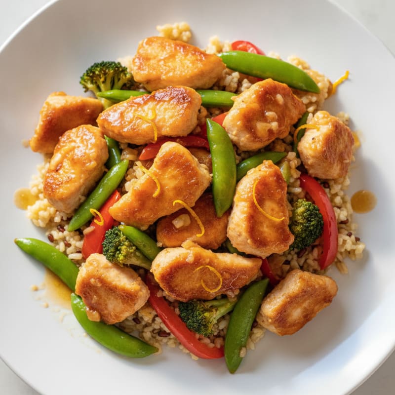 Orange Glazed Chicken Stir-Fry