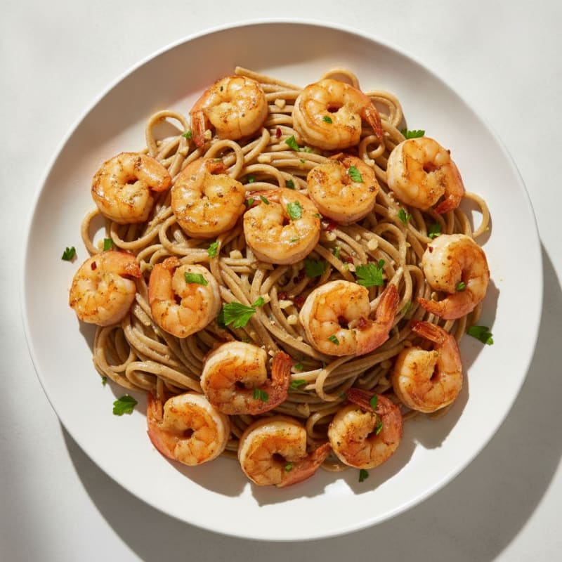 Garlic Butter Shrimp Scampi with Linguine