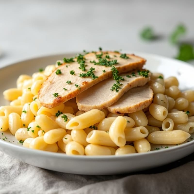Creamy Cauliflower Alfredo Chicken Pasta