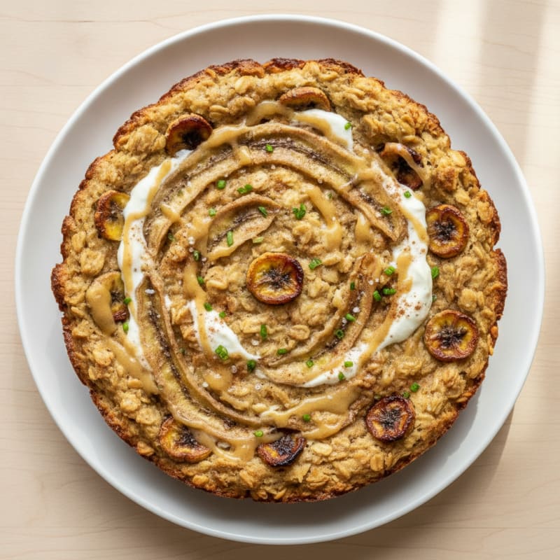 Banana Greek Yogurt Baked Oatmeal