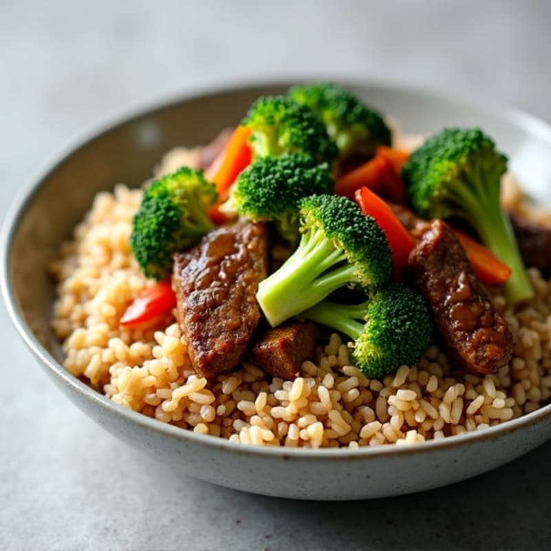 Lean Beef and Broccoli with Brown Rice