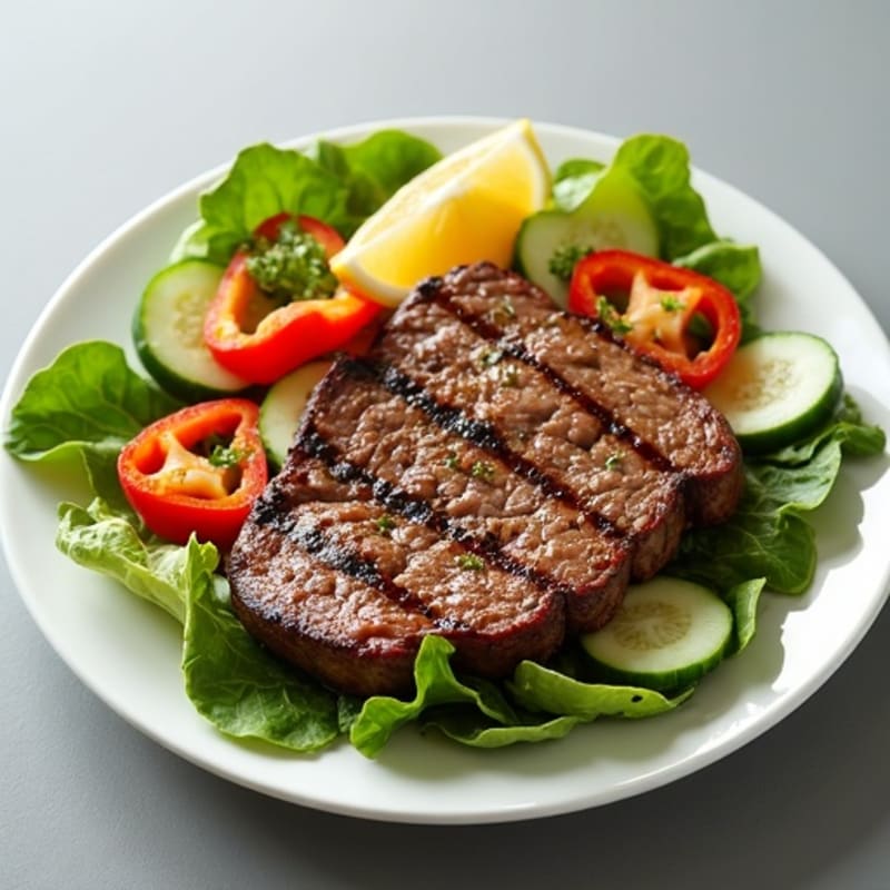 Grilled Steak Salad with Crunchy Vegetables