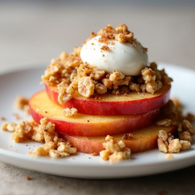 Cinnamon-Spiced Baked Apple Oat Crumble