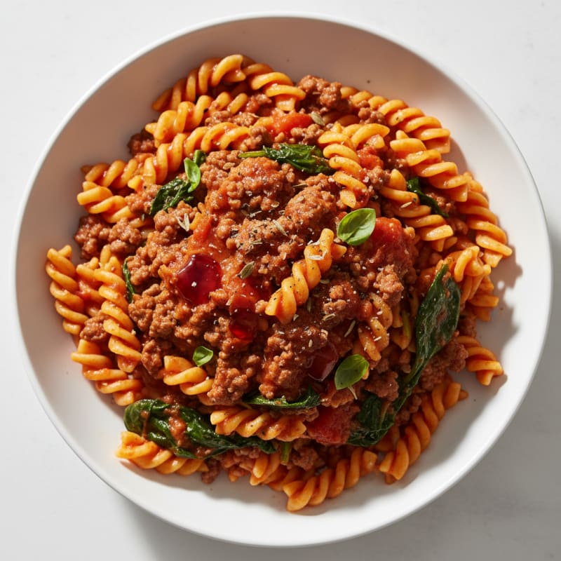 Savory Ground Beef and Tomato Pasta