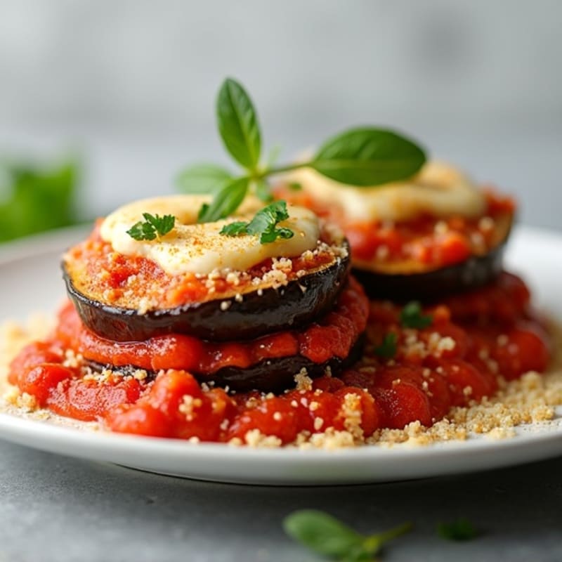 Healthy Baked Eggplant Parmesan