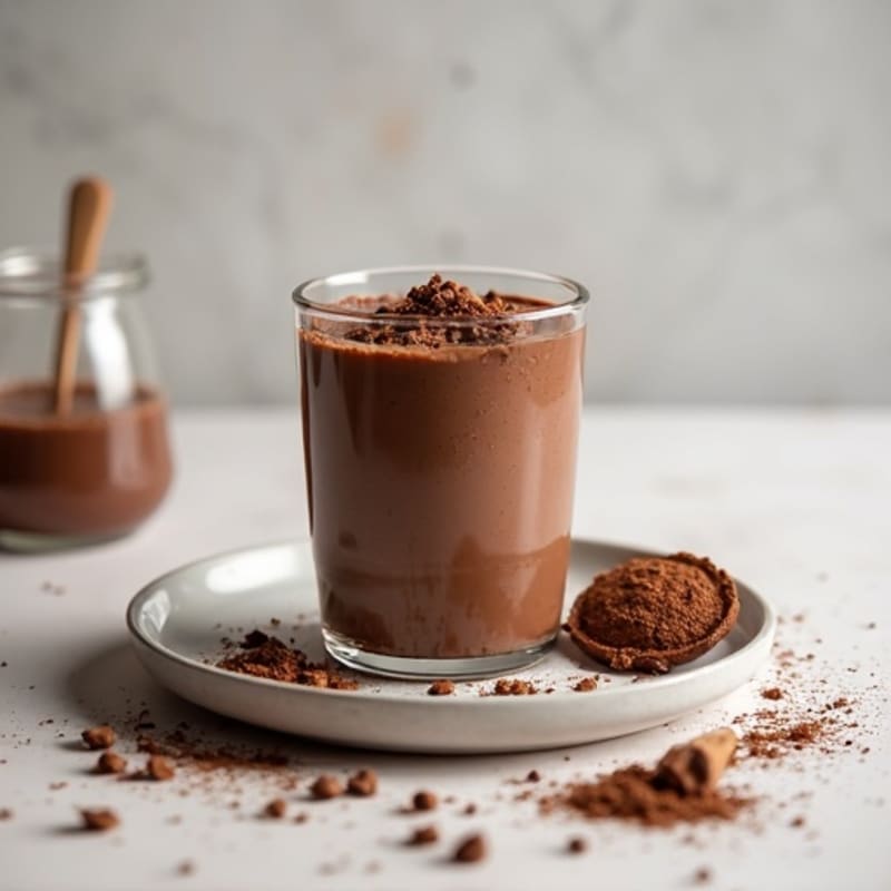 Silky Chocolate Protein Pudding with Greek Yogurt