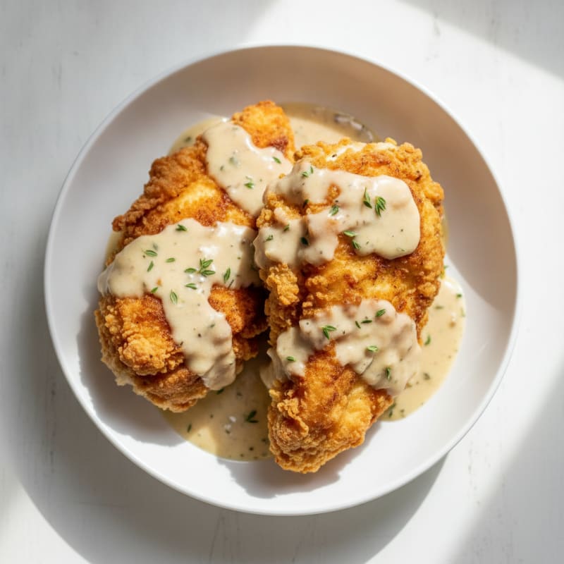Buttermilk Fried Chicken with Creamy Gravy