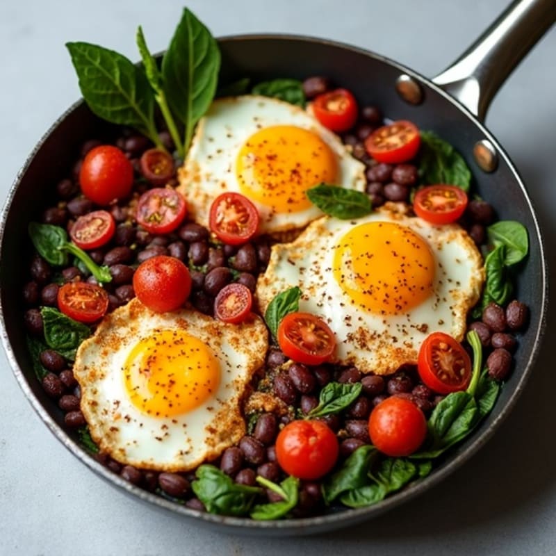 Hearty Spiced Tomato and Egg Skillet