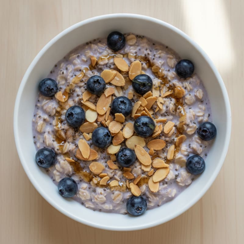 Blueberry Almond Overnight Oats