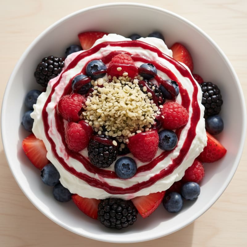 Creamy Greek Yogurt Protein Parfait with Mixed Berries
