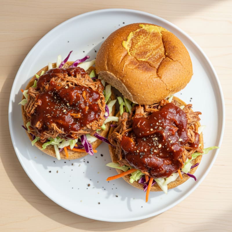 Slow-Cooked BBQ Pulled Pork Sandwiches