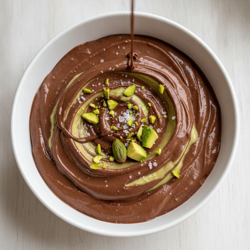 Dark Chocolate Avocado Protein Mousse