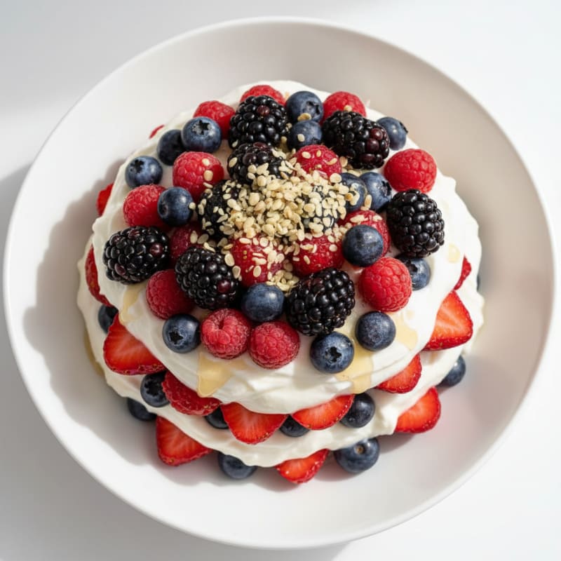 Creamy Greek Yogurt Protein Parfait with Berries
