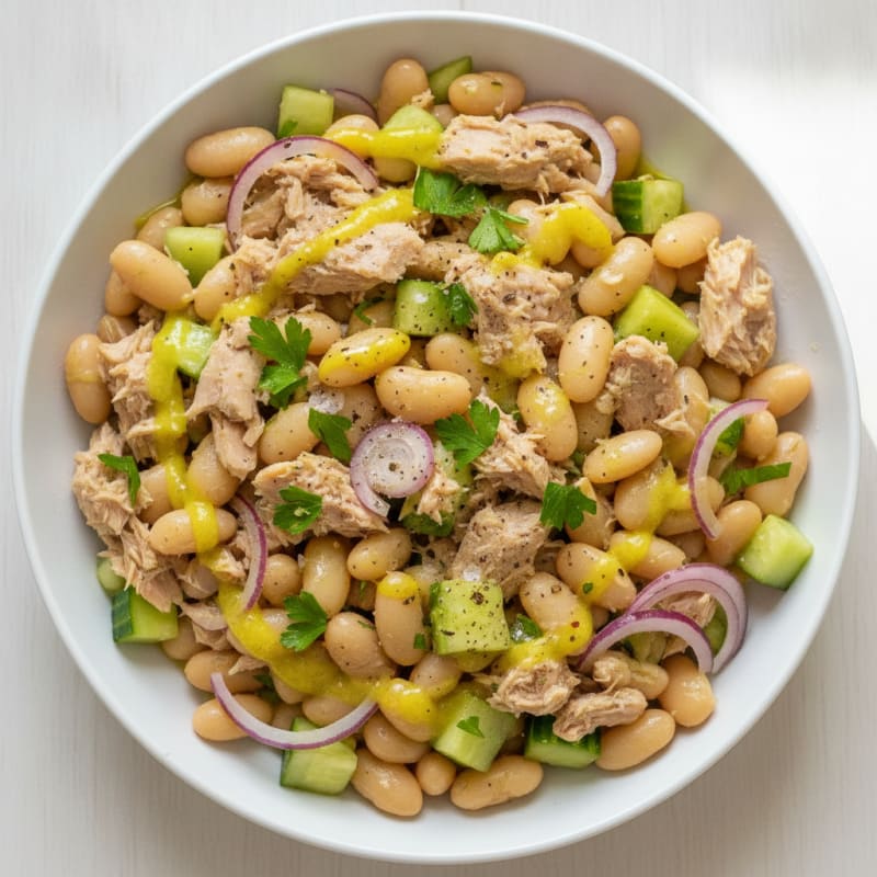 Mediterranean Tuna and White Bean Salad