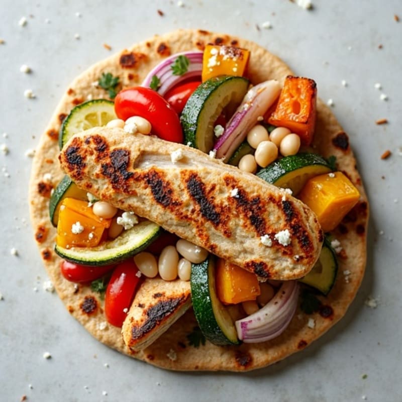 Crispy Roasted Vegetable Flatbread