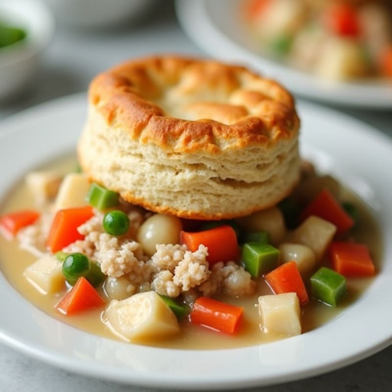 Creamy Lightened-Up Turkey Pot Pie